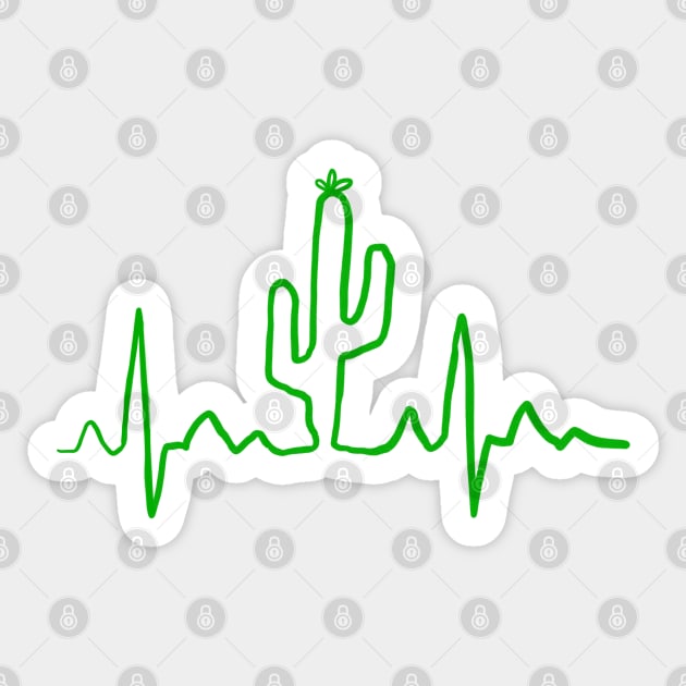 cactus pulse Sticker by goblinbabe